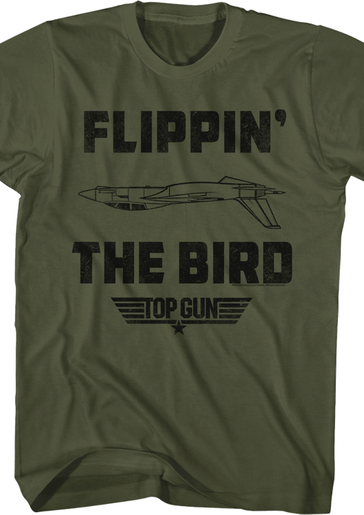 Flippin' The Bird Top Gun T-Shirt - main product image