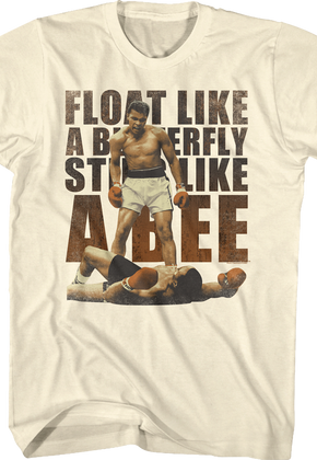 Float Like A Butterfly Sting Like A Bee Muhammad Ali T-Shirt