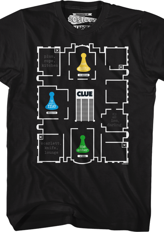 Floor Plan Clue T-Shirt - main product image