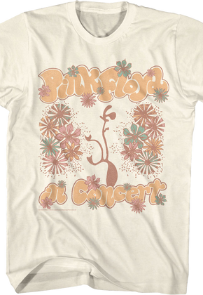 Floral Concert Pink Floyd T-Shirt