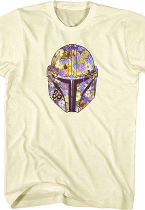 Floral Helmet Mandalorian Star Wars T-Shirt