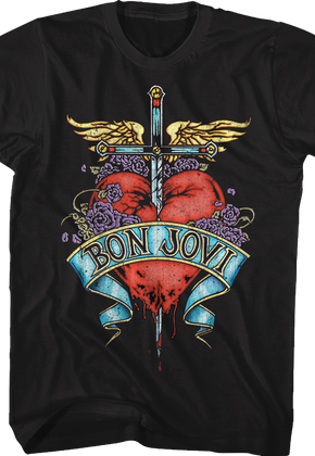 Floral Logo Bon Jovi T-Shirt