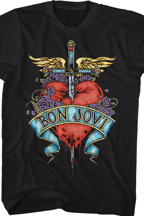 T shirt bon jovi discount