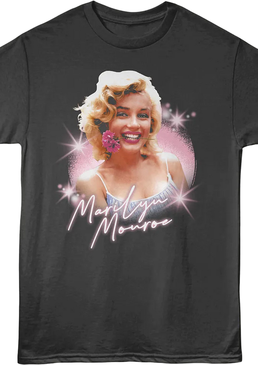 Flower Marilyn Monroe T-Shirt - main product image