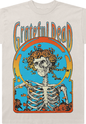 Flower Skeleton Grateful Dead T-Shirt