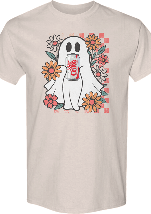 Flowers & Ghost Diet Coke T-Shirt - main product image