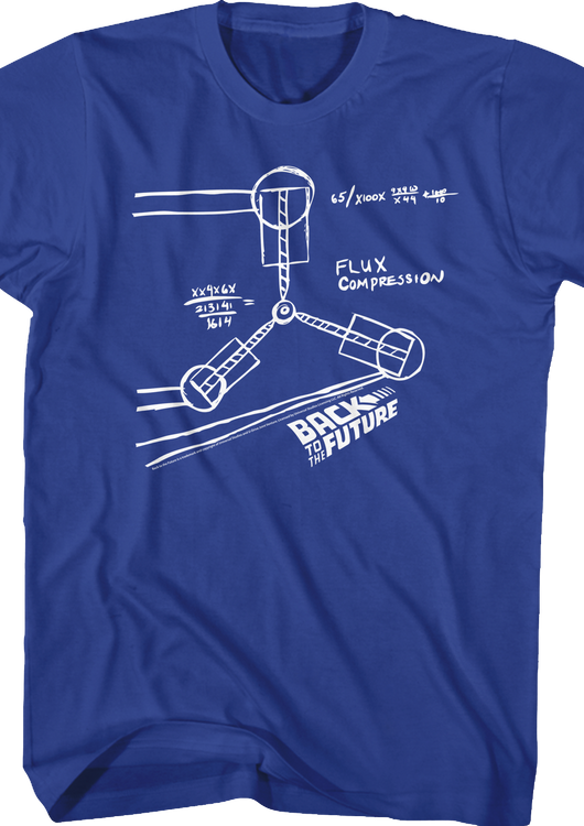 Flux Capacitor Sketch Back To The Future T-Shirt - main product image