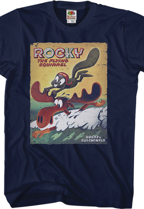 Flying Squirrel Rocky and Bullwinkle T-Shirt