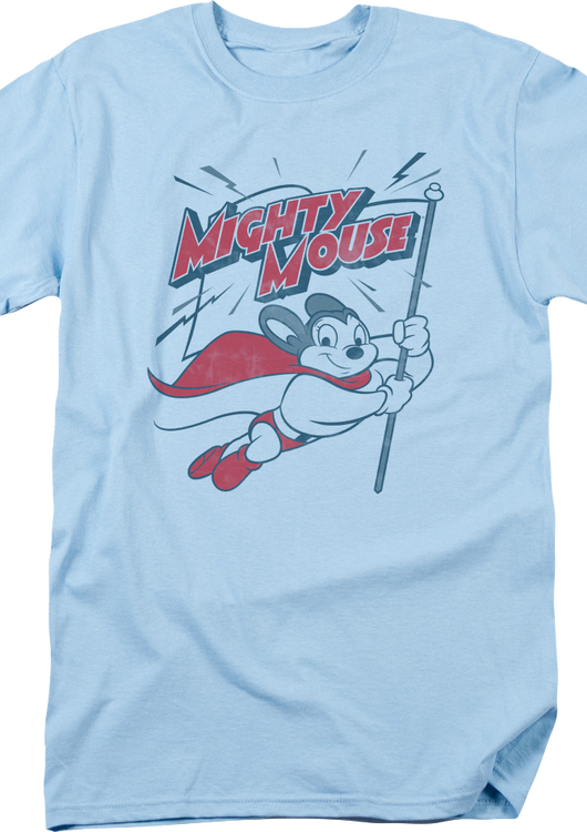 Flying With Flag Mighty Mouse T-Shirt - main product image