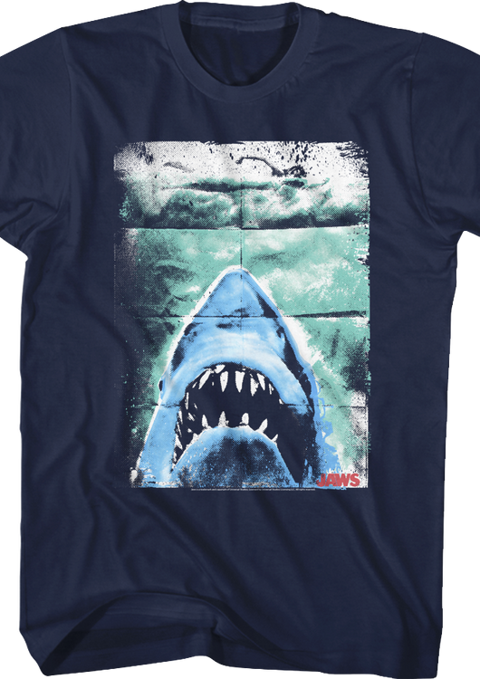 Folded Poster Jaws T-Shirt - main product image