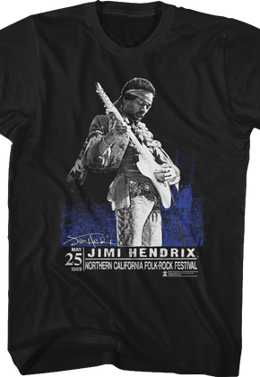 Folk-Rock Festival Jimi Hendrix T-Shirt