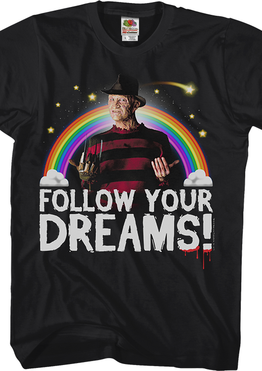 Follow Your Dreams Nightmare On Elm Street T-Shirt - main product image