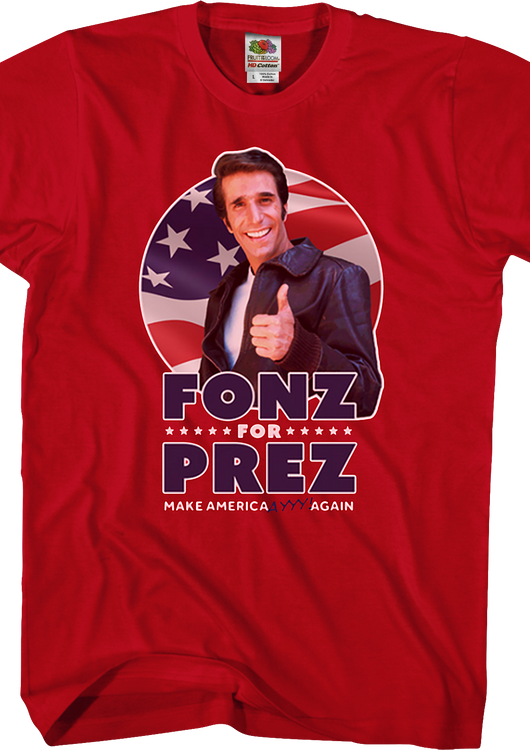 Fonz For Prez Happy Days T-Shirt - main product image