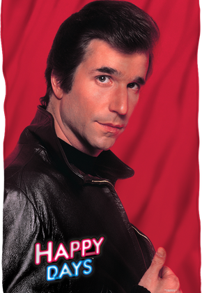 Fonzie Happy Days Fleece Blanket