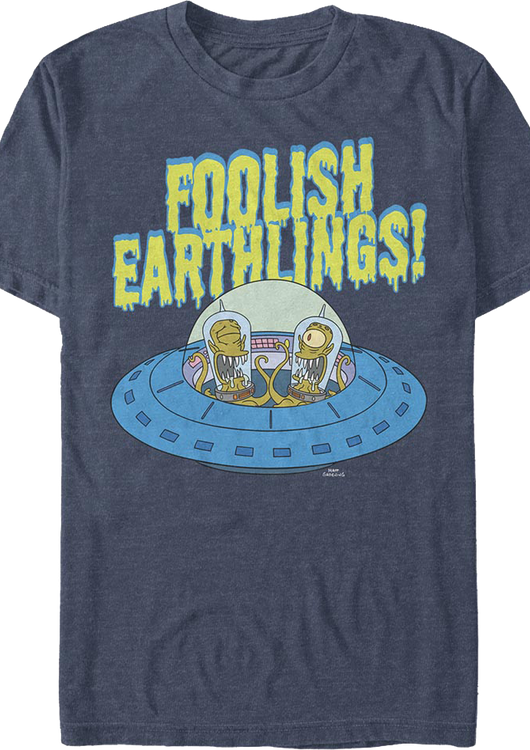 Foolish Earthlings Simpsons T-Shirt - main product image