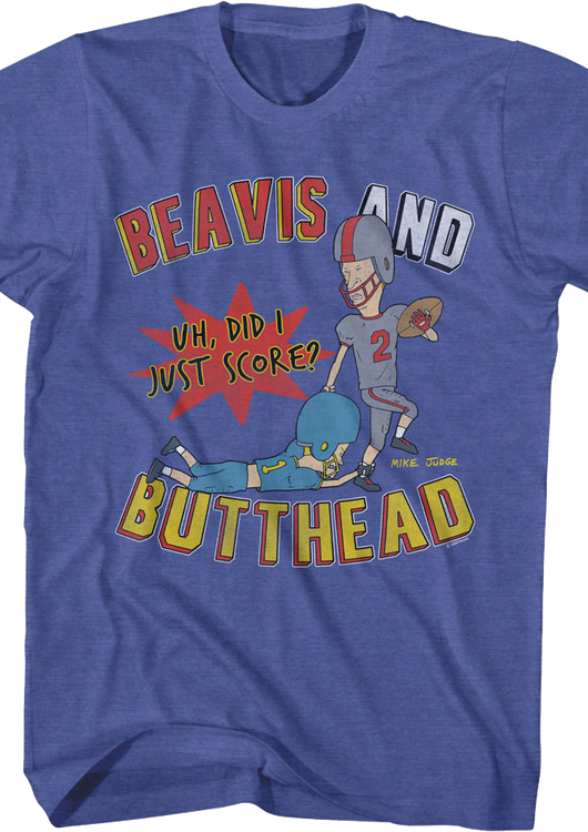 Football Did I Just Score? Beavis And Butt-Head T-Shirt - main product image