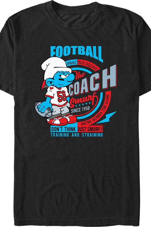 Football Practice Squad Smurfs T-Shirtmain product image