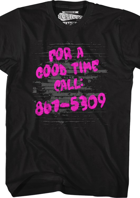 For A Good Time Call 867-5309 T-Shirt - main product image
