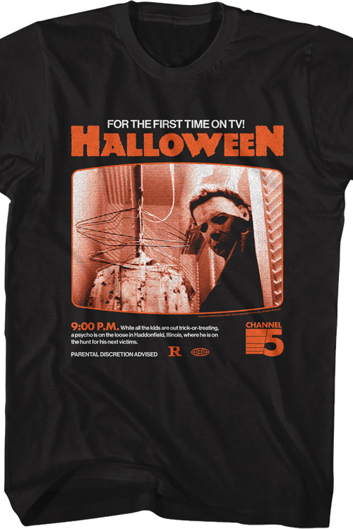 For The First Time On TV Halloween T-Shirtmain product image