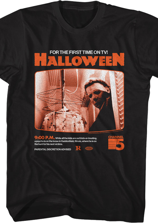 For The First Time On TV Halloween T-Shirt - main product image