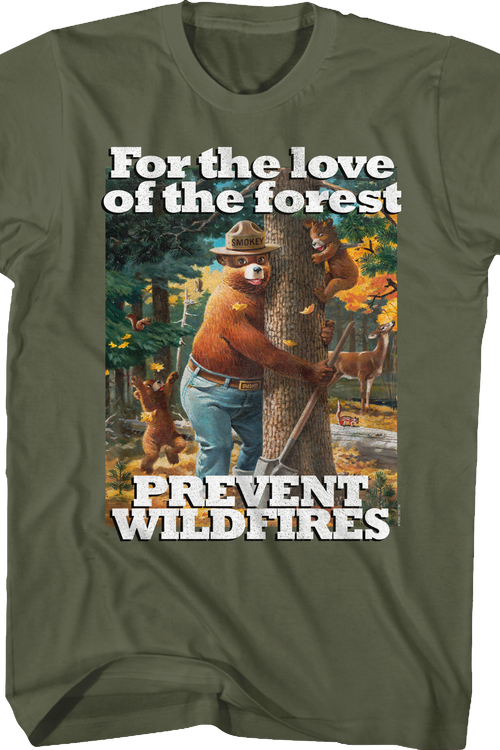 For the Love of the Forest Smokey Bear T-Shirt - main product image