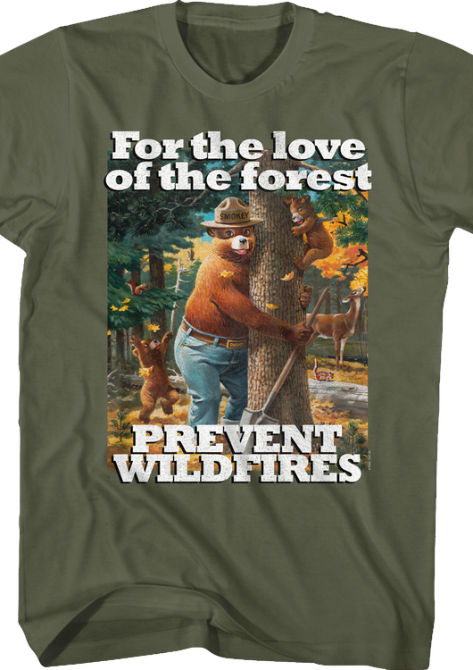 For the Love of the Forest Smokey Bear T-Shirt - main product image