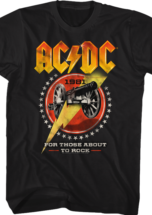 For Those About To Rock 1981 ACDC Shirt - main product image