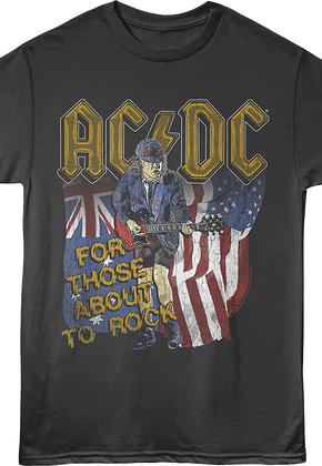 For Those About To Rock Flags ACDC T-Shirt