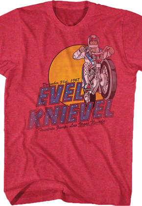 Fountain Jump Evel Knievel T-Shirt