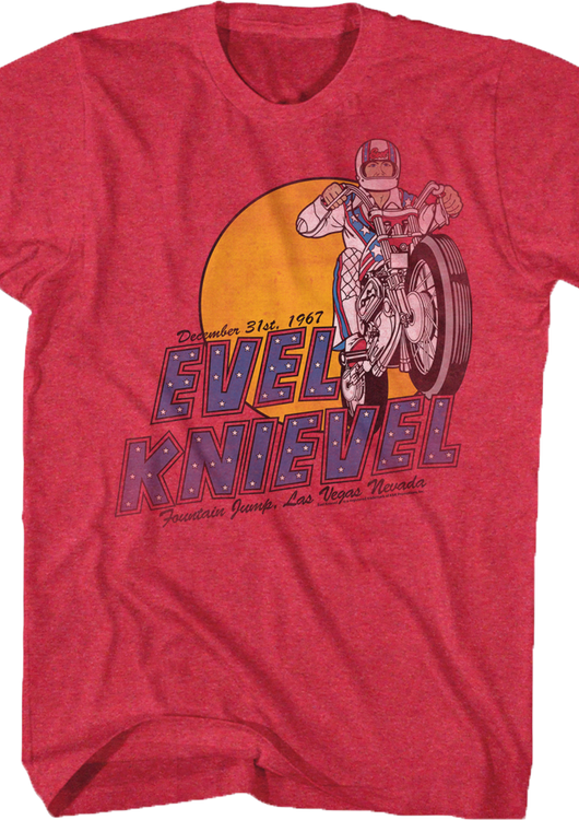 Fountain Jump Evel Knievel T-Shirt - main product image