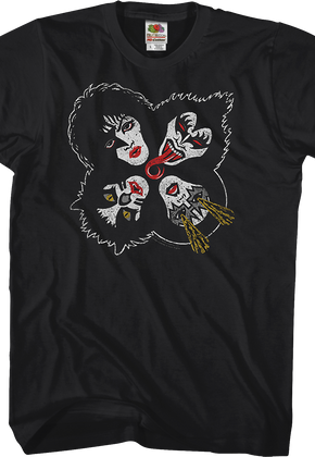 Trevco Four Heads KISS T-Shirt