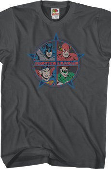 Four Heroes Justice League Shirt