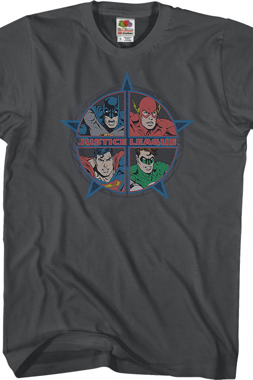 Four Heroes Justice League Shirtmain product image