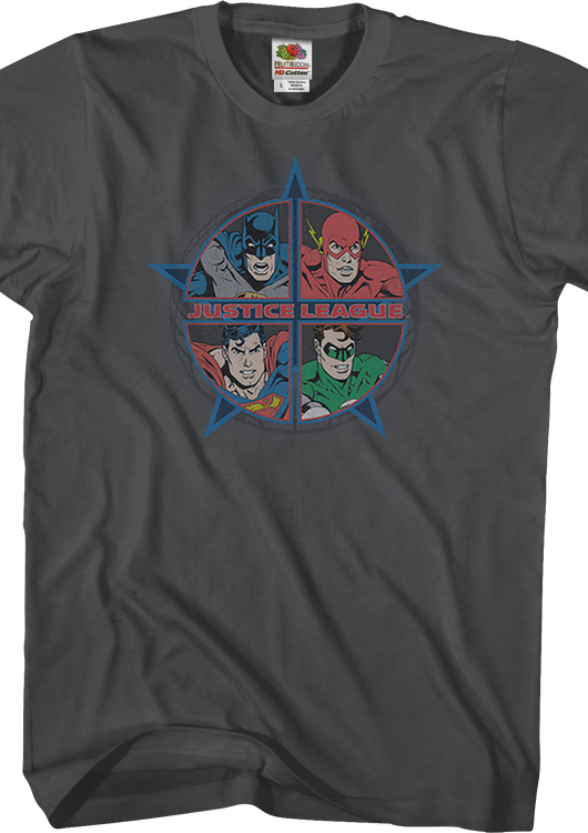 Four Heroes Justice League Shirt - main product image