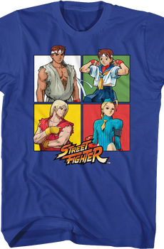 Four Squares Street Fighter T-Shirt