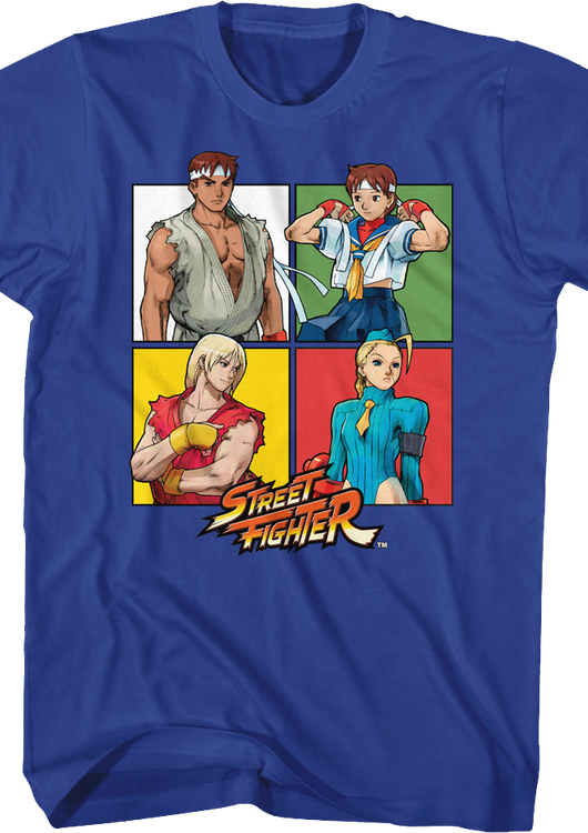 Four Squares Street Fighter T-Shirt - main product image