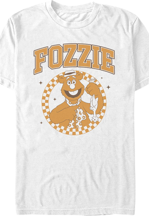 Fozzie Checkered Circle Muppets T-Shirt