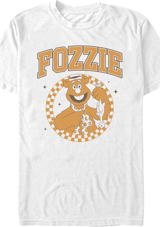 Fozzie Checkered Circle Muppets T-Shirt - main product image