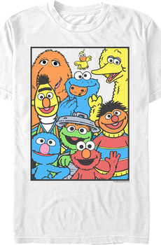 Framed Cast Photo Sesame Street T-Shirt