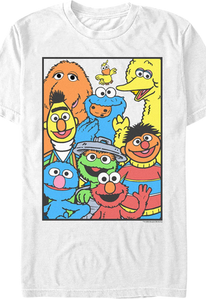 Framed Cast Photo Sesame Street T-Shirt