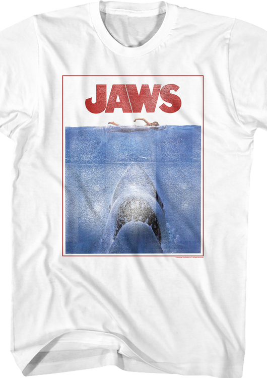 Framed Poster Jaws T-Shirt - main product image