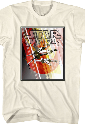 Framed X-Wing Starfighters Star Wars T-Shirt