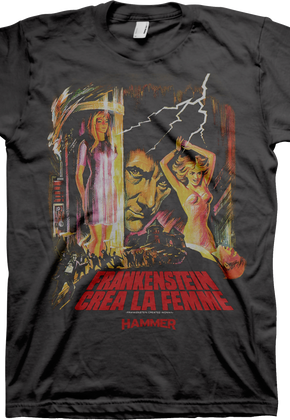 Frankenstein Created Woman Hammer Films T-Shirt