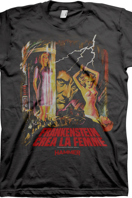 Frankenstein Created Woman Hammer Films T-Shirtmain product image