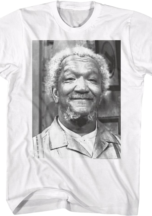 Black And White Smiling Photo Sanford And Son T-Shirt - main product image