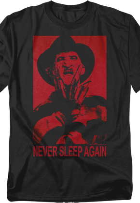 Freddy Krueger Never Sleep Again Nightmare On Elm Street T-Shirt