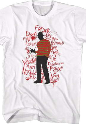 Freddy Krueger Quotes Nightmare On Elm Street T-Shirt