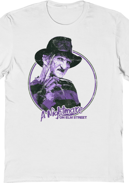 Freddy Krueger Retro Circle Nightmare On Elm Street T-Shirt - main product image