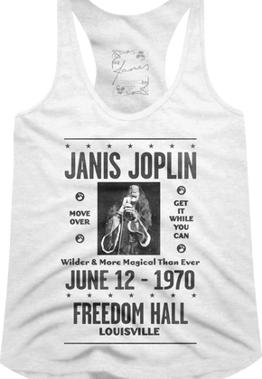 Ladies Freedom Hall Janis Joplin Racerback Tank Top