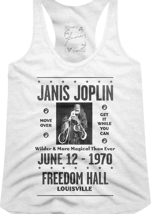 Ladies Freedom Hall Janis Joplin Racerback Tank Top - main product image